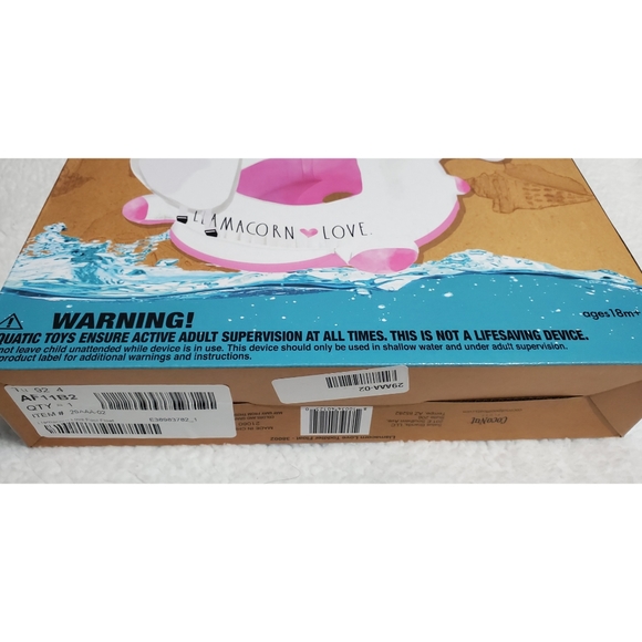 Brand New Rae Dunn Llamacorn Love Pool Float with Canopy - 21x25” (For T… - Picture 5 of 9